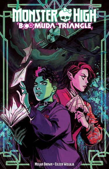 Pre-order graphic novel Monster High: Boomuda Triangle TP by IDW Publishing featuring colorful cover art and monster characters.