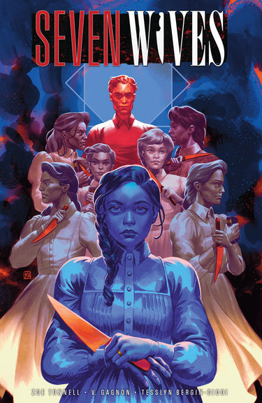 Seven Wives TP graphic novel by IDW Publishing, pre-order cover artwork