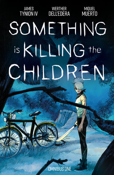 Graphic novel cover of "Something Is Killing The Children Omnibus Vol 1" by Boom Entertainment, featuring dark, illustrated artwork.