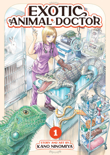 Exotic Animal Doctor Vol 1 graphic novel by Seven Seas Entertainment featuring colorful illustrated animal characters and detailed artwork.