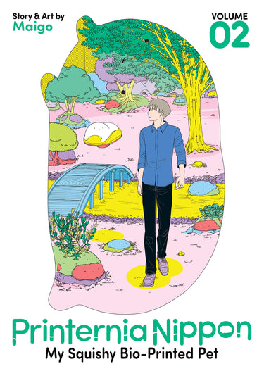 Pre-order Printernia Nippon: My Squishy Bio-Printed Pet Vol 2 graphic novel by Seven Seas Entertainment, featuring colorful cover art.