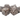 RPG Dice Set: Rune Dice - Coiled Serpent - Brown w/ White - State of Comics