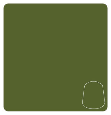 Citadel Base Paint Deathworld Forest by Games Workshop, 12ml bottle, for tabletop gaming miniatures featuring green foliage color.