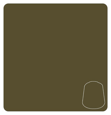 Steel Legion Drab base paint for tabletop gaming, in a 12ml bottle by Games Workshop, suitable for model detailing.