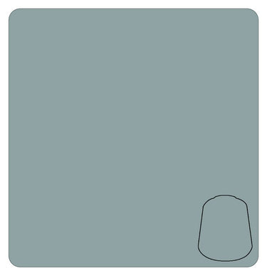Games Workshop Citadel Base Paint in Celestra Grey, 12ml bottle, suitable for tabletop gaming miniatures and models.