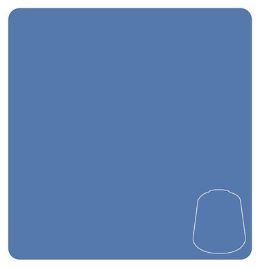 Blue Citadel Layer Hoeth paint for tabletop gaming by Games Workshop, shown in a small 12ml bottle.