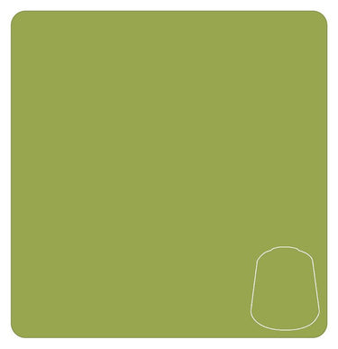 Ogryn Camo Citadel Layer paint bottle for tabletop gaming by Games Workshop, with camouflage green and brown tones.