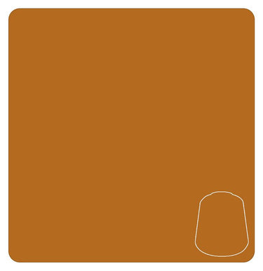 Warhammer tabletop gaming T'au Light Ochre Base Paint by Games Workshop in a 12ml bottle with a light ochre color on the label.