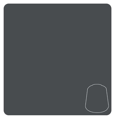 Eshin Grey layer for tabletop gaming, Games Workshop, shows a 12ml bottle of grey paint with product label visible.