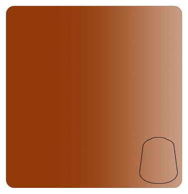 Games Workshop Citadel Contrast Paint Gore-Grunta Fur bottle for tabletop gaming, 18ml container with brown and tan shades.