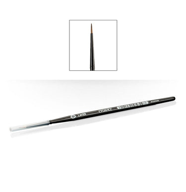 Citadel Small Layer Brush by Games Workshop for tabletop gaming, with fine bristles for detailed miniature painting.