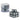 Grey Warhammer 40k Dice Cube for tabletop gaming by Games Workshop, featuring a compact cube with multiple dice compartments.