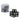 Black Warhammer 40k Dice Cube for tabletop gaming by Games Workshop, featuring a compact, storage-friendly design.