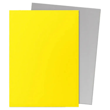 Arcane Tinmen Dragon Shield 100-pack yellow and silver matte dual card sleeves for protecting trading cards.