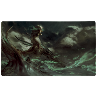 Dragon Shield Signature Series The Millerax TCG playmat by Arcane Tinmen featuring Halloween-themed artwork on a flexible surface.