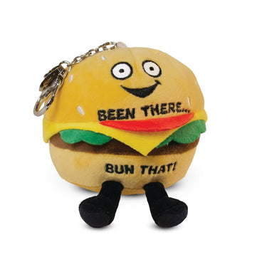 "Been There, Bun That" Burger Plush Bag Charm - State of Comics