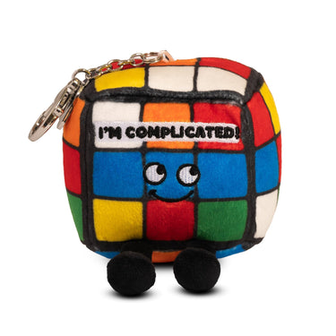 "I'm Complicated" Cube Plush Bag Charm - State of Comics