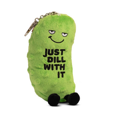 "Just Dill With It" Pickle Plush Bag Charm - State of Comics