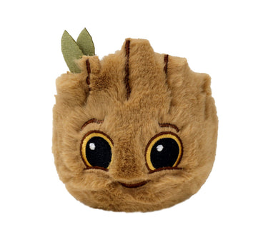 Ty plush Groot beanie bouncer with soft fabric and detailed Groot character design, perfect for fans and collectors.