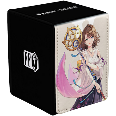 Ultra PRO Final Fantasy Yuna Grand Summoner Alcove Flip Deck Box for Magic: The Gathering card storage and protection.
