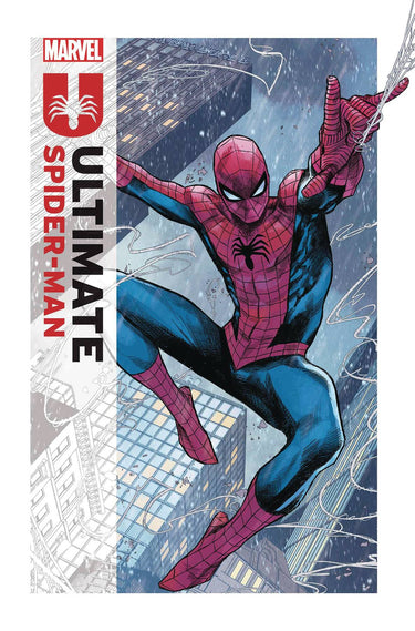 Cover of Marvel's Ultimate Spider-Man Volume 01 graphic novel, featuring Spider-Man in a dynamic action pose.