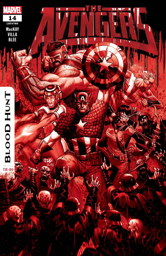 Avengers #14 2nd Ptg Joshua Cassara Blood Splatter Var - State of Comics