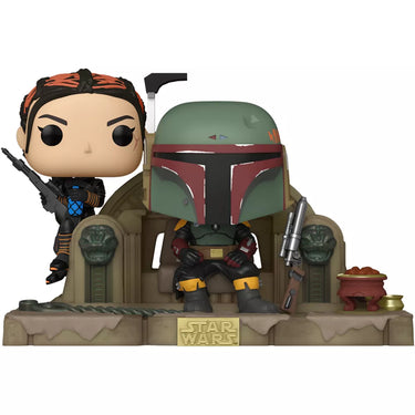 Boba Fett and Fennec on Throne Pop! Vinyl Figure - State of Comics