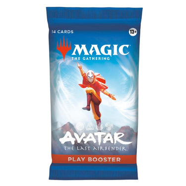 Magic: The Gathering Avatar the Last Airbender TCG booster pack by Wizards of the Coast, featuring colorful character artwork and card design.