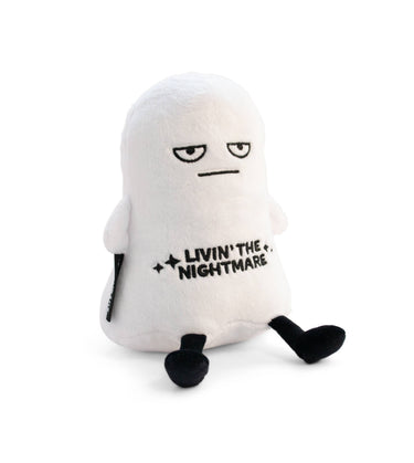 Punchkins Livin The Nightmare ghost plush toy with soft fabric and spooky design, perfect for horror fans and plush collectors.
