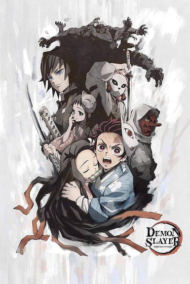 Demon Slayer Kimetsu Anime Poster Size 24X36: Individually Rolled & Labeled - State of Comics