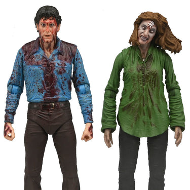 Evil Dead Ultimate Bloody Ash & Cheryl Williams 7-Inch Scale Action Figure 2-Pack - State of Comics