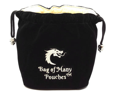 Old School Dice: Bag of Many Pouches Dice Bag Black - State of Comics