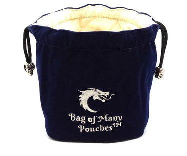 Old School Dice: Bag of Many Pouches Dice Bag Blue - State of Comics