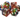 Old School 7 Piece DnD RPG Dice Set Gradients Translucent Glitter Rainbow - State of Comics