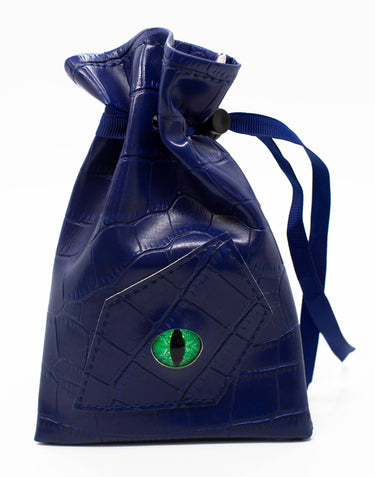 Old School Dice: Dragon Eye Dice Bag - Blue Dragon - State of Comics