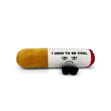 Punchkins "I Used to be Cool" plush toy featuring a soft, cuddly fabric with embroidered text and a playful design.