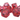 Red dragon eye-themed RPG dice set from Old School Dice, featuring detailed six-sided dice for tabletop gaming.