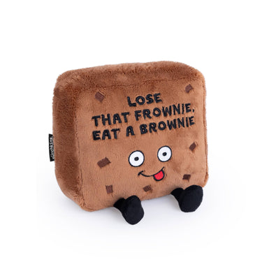 "Lose That Frownie" Plush Brownie Soft Cuddly Toy Funny - State of Comics