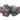 DnD RPG Dice Set: Particles - Red, Pink & Black Mist - State of Comics