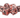 Old School 7 Piece DnD RPG Dice Set Particles Metallic Red w/ Black - State of Comics