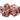 Old School 7 Piece DnD RPG Dice Set Particles Metallic Red w/ Black - State of Comics
