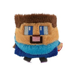Ty Minecraft Steve plush beanie bouncer featuring a soft, detailed plush figure of Steve from Minecraft with a beanie design.