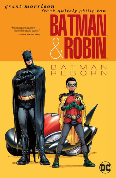 DC Comics Batman and Robin TP Vol 1 Batman Reborn graphic novel featuring Batman and Robin characters in dynamic cover art.