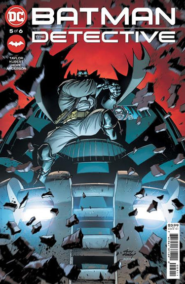 Cover of Batman The Detective #5 comic book by DC Comics, featuring Batman in a dark, moody illustration by Andy Kubert.