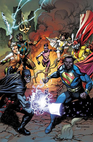 Justice League Incarnate #1 comic book cover featuring artwork by Gary Frank, showcasing DC Comics superheroes on the front cover.