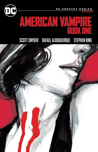 Cover of American Vampire Book One TP graphic novel by DC Comics, featuring vampire-themed artwork and title text.