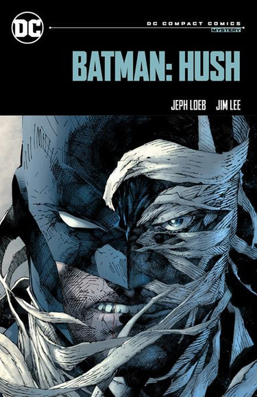 Batman Hush graphic novel from DC Comics, featuring the comic book cover with Batman and Hush character artwork.