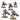 Warhammer 40k Necrons Immortals tabletop gaming miniatures by Games Workshop, detailed robotic soldiers with green energy weapons.