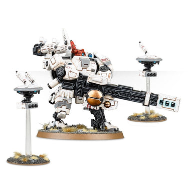 Warhammer 40k T'au Empire XV88 Broadside Battlesuit tabletop gaming miniature by Games Workshop, detailed combat suit model.