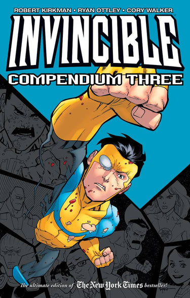 Cover of Invincible Compendium Vol 3 graphic novel by Image Comics featuring superhero artwork and bold title text.